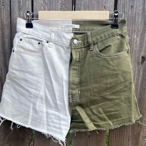 PacSun Two-Tone Denim Shorts